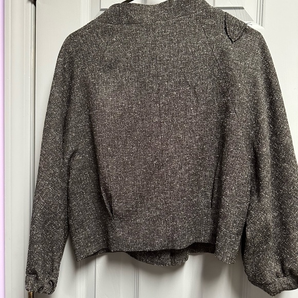 Elle Charcoal Jacket with Textured Design - Picture 4 of 4